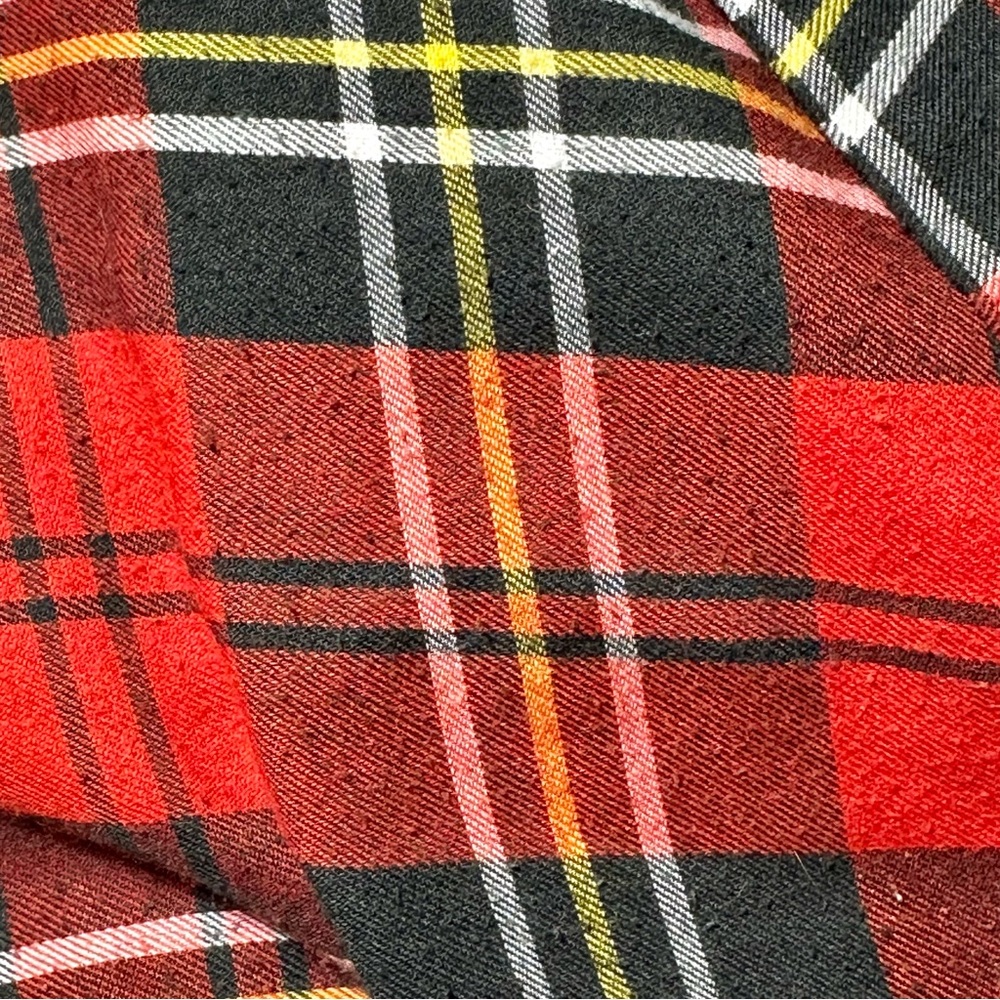 Vintage Plaid Cotton Dress - Red and Black - Picture 3 of 3